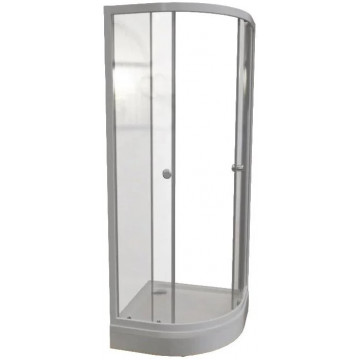 Душевой уголок Радомир Берген RD 1-09-1-0-0-3500 90х90 белый/прозрачное