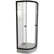 Душевой уголок Радомир Берген RD 1-09-6-0-0-3490 80х80 черный/прозрачное