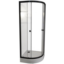Душевой уголок Радомир Берген RD 1-09-6-0-0-3490 80х80 черный/прозрачное