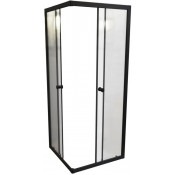 Душевой уголок Радомир Берген SQ 1-09-6-0-0-3460 80x80 черный/прозрачное