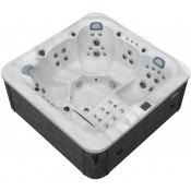 Мини-бассейн Радомир Март 1-30-0-0-9-360 230х230 с термочехлом и панелями, серый/коричневый