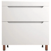 Тумба с раковиной Style Line Остин ЛС-00002393/ЛС-00002421 80 белый матовый