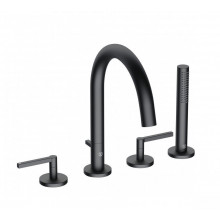 Смеситель на борт ванны Kludi Nova Fonte Puristic 204253915 черный матовый