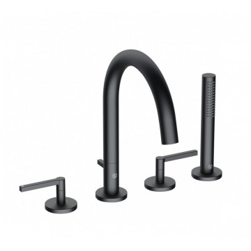 Смеситель на борт ванны Kludi Nova Fonte Puristic 204253915 черный матовый