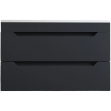 Тумба с раковиной Style Line Остин ЛС-00002404/ЛС-00002395 80 графит