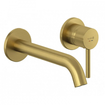 Смеситель для раковины Kludi Bozz 38245N076 брашированное золото