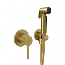 Гигиенический душ со смесителем Kludi Bozz 38998N076 золото брашированное