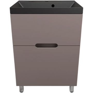 Тумба с раковиной Style Line Матис ЛС-00002433/СС-00002470 60 тауп темный