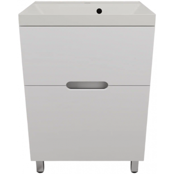 Тумба с раковиной Style Line Матис ЛС-00002441/СС-00002468 60 белый матовый