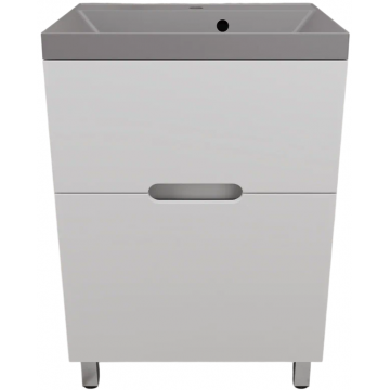 Тумба с раковиной Style Line Матис ЛС-00002441/СС-00002469 60 белый матовый