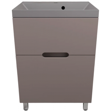Тумба с раковиной Style Line Матис ЛС-00002433/СС-00002469 60 тауп темный