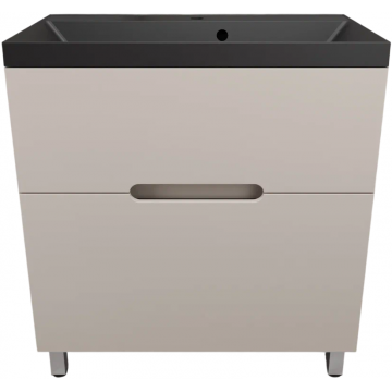 Тумба с раковиной Style Line Матис ЛС-00002437/СС-00002474 80 крем