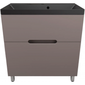 Тумба с раковиной Style Line Матис ЛС-00002439/СС-00002474 80 тауп темный