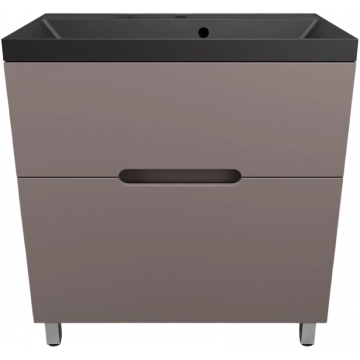 Тумба с раковиной Style Line Матис ЛС-00002439/СС-00002474 80 тауп темный