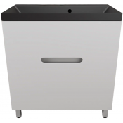 Тумба с раковиной Style Line Матис ЛС-00002443/СС-00002474 80 белый матовый