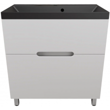 Тумба с раковиной Style Line Матис ЛС-00002443/СС-00002474 80 белый матовый