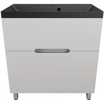 Тумба с раковиной Style Line Матис ЛС-00002443/СС-00002474 80 белый матовый