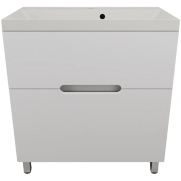 Тумба с раковиной Style Line Матис ЛС-00002443/СС-00002475 80 белый матовый