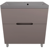 Тумба с раковиной Style Line Матис ЛС-00002439/СС-00002476 80 тауп темный