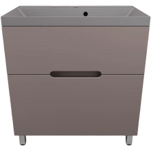 Тумба с раковиной Style Line Матис ЛС-00002439/СС-00002476 80 тауп темный