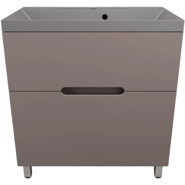 Тумба с раковиной Style Line Матис ЛС-00002439/СС-00002476 80 тауп темный