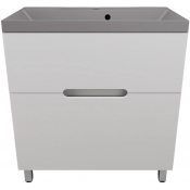 Тумба с раковиной Style Line Матис ЛС-00002443/СС-00002476 80 белый матовый