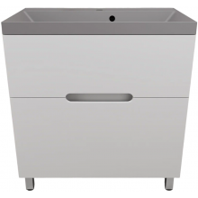 Тумба с раковиной Style Line Матис ЛС-00002443/СС-00002476 80 белый матовый