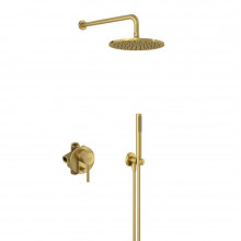 Душевая система Kludi Bozz 38736N076 золото брашированное