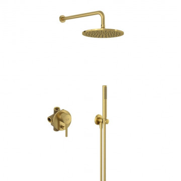Душевая система Kludi Bozz 38736N076 золото брашированное