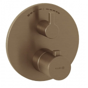 Смеситель для душа Kludi Nova Fonte Puristic 20810N115 с термостатом бронза брашированная