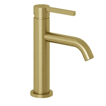 Смеситель для раковины Kludi Nova Fonte Pura 20028N015 золото брашированное