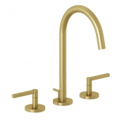 Смеситель для раковины Kludi Nova Fonte Puristic 20143N015 золото брашированное