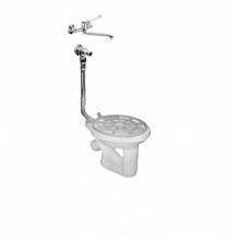 Видуар Комфорт 030134 с внешним смывном краном, решетка Т-612, педаль, смеситель