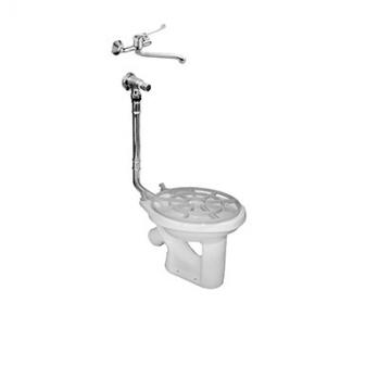 Видуар Комфорт 030134 с внешним смывном краном, решетка Т-612, педаль, смеситель