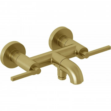 Смеситель для ванны Kludi Nova Fonte Puristic 20540N015 золото брашированное