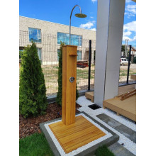 Деревянный уличный душ Helix Rus