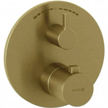 Смеситель для душа Kludi Nova Fonte Puristic 20810N015 с термостатом золото брашированное