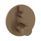 Смеситель для душа Kludi Nova Fonte Puristic 20885N115 с термостатом бронза брашированная