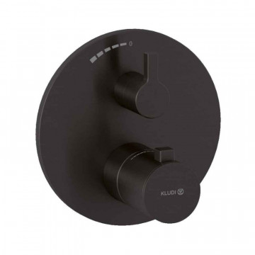 Смеситель для душа Kludi Nova Fonte Puristic 20885N215 с термостатом оружейная сталь