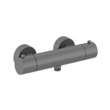 Смеситель для душа Kludi Objekta Therm E 35200N238 с термостатом оружейная сталь