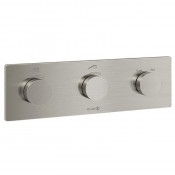 Смеситель для душа Kludi PushTronic 38300N5-00 электронный с термостатом никель брашированный