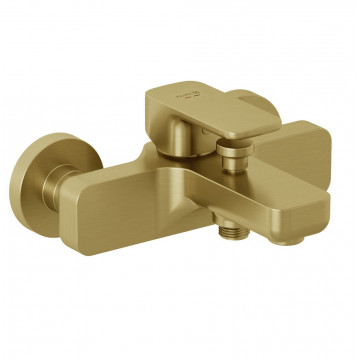 Смеситель для ванны Kludi Renon 42691N075 золото брашированное