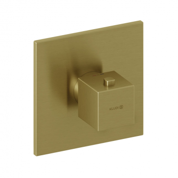 Смеситель для душа Kludi Decus 54739N075 с термостатом золото брашированное