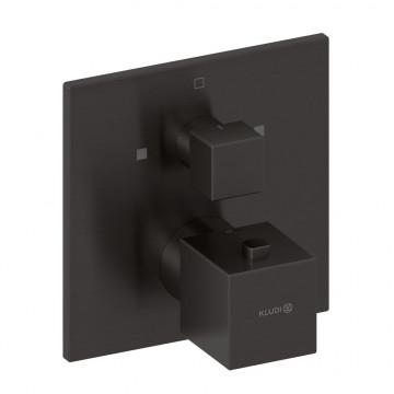 Смеситель для душа Kludi Decus 54810N275 с термостатом оружейная сталь