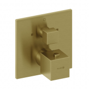 Смеситель для душа Kludi Decus 54810N075 с термостатом золото брашированное