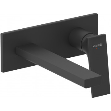 Смеситель для раковины Kludi Decus 542443975 черный матовый
