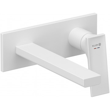 Смеситель для раковины Kludi Decus 542445375 белый матовый