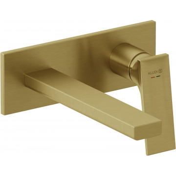 Смеситель для раковины Kludi Decus 54244N075 золото брашированное
