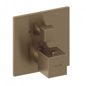 Смеситель для душа Kludi Decus 54885N175 с термостатом брашированная бронза