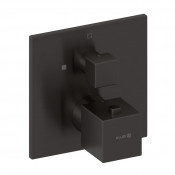 Смеситель для душа Kludi Decus 54885N275 с термостатом оружейная сталь